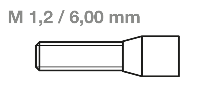 CM-Schraubensystem Innen6kant • Schraube O • M1,2 L6,00mm