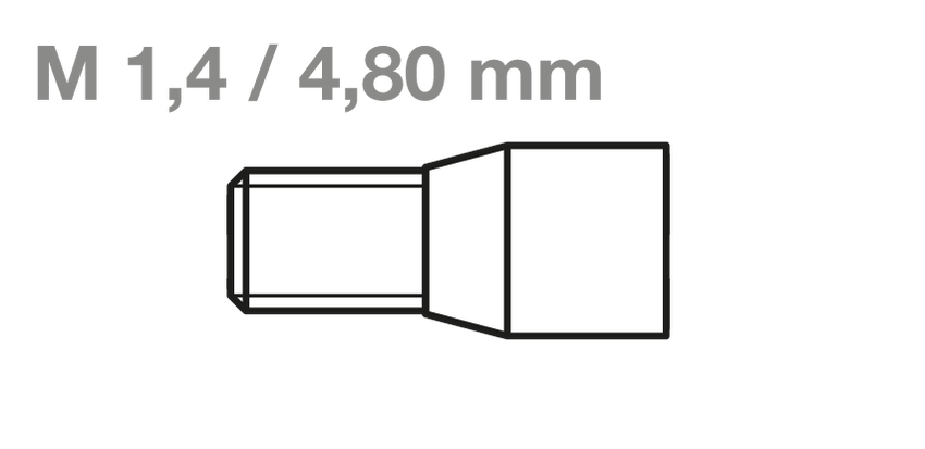 CM-Schraubensystem Innen6kant • Schraube O • M1,4 L4,80 mm