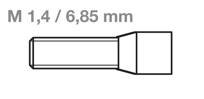 CM-Schraubensystem Innen6kant • Schraube O • M1,4 L6,85mm