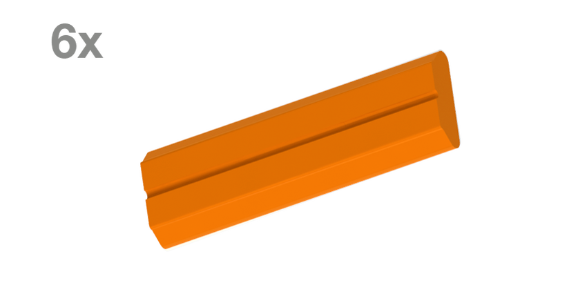 LV KON Bogen • Hilfsteile für Dubliertechnik • orange • 6er Pack