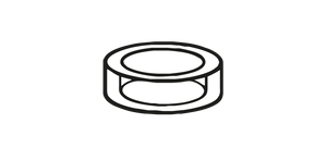 Baer-Zylinderanker • Elastomer-Ring • 3er-Pack