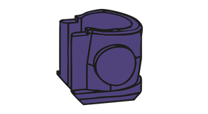 Mini-SG® Gelenk • Rotationseinsatz G • violett • 5er-Pack