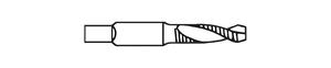 Stiftschraube Innen6kant • Gewindebohrer M1,6 x 0,2