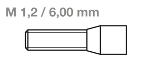CM-Schraubensystem Innen6kant • Schraube O • M1,2 L6,00mm