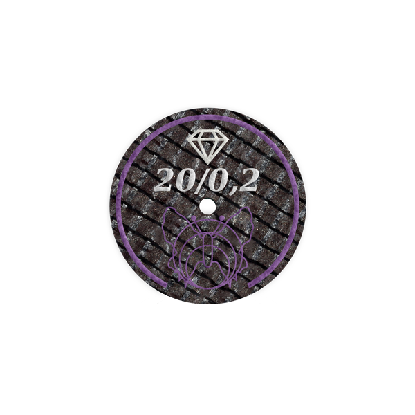 Trennscheibe Nr. 6 •  Ø 20 x 0,2 mm • lila • 20 Stück
