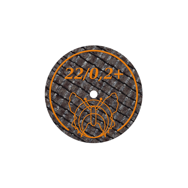 Trennscheibe Nr. 7 •  Ø 22 x 0,2 mm • orange • 50 Stück