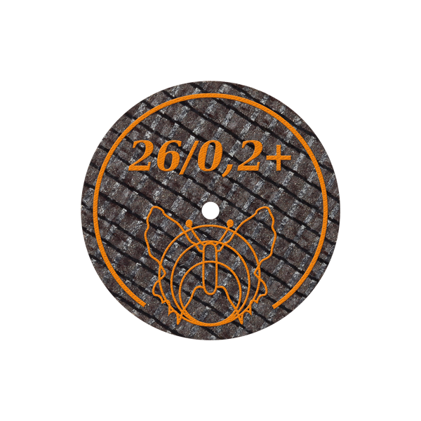 Trennscheibe Nr. 8 •  Ø 26 x 0,2 mm • orange • 50 Stück